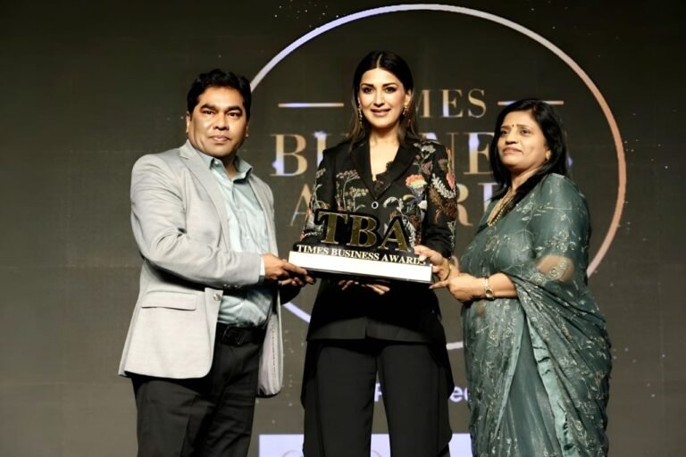 Mr. Manoj Kumar Gupta awarded the Times Business Award
